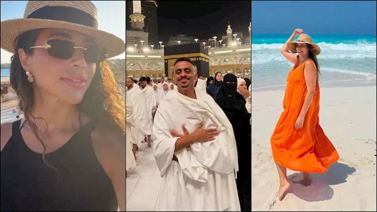 دنيا عبدالعزيز ويارا السكري على البحر وماجدة الرومي في تونس- صور